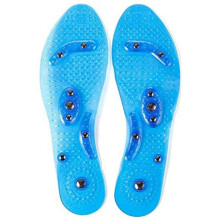 Solette magnetiche per riflessologia plantare, blu, design indossabile, vestibilità regolabile per uomo (US 6-9) e donna (US 7-11)