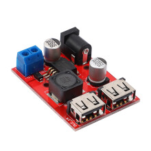 LM2596 LM2596S Dual USB - 9V 12V 24V 36V to 5V 3A Step Down Buck Converter Board Car Charger Solar Power Supply Module