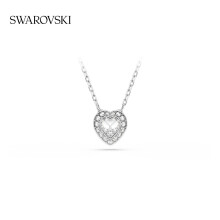 (color) Swarovski Capsule Heart Necklace Pendant - Gift with Box