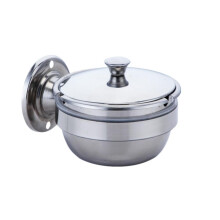 Scrumieră de perete pentru exterior, din oțel inoxidabil, scrumieră de siguranță pentru catering, scrumieră rezistentă la vân