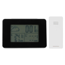 Din personlige vejrekspert, digitalt termometer og hygrometer med HD-farvedisplay, vækkeur til en problemfri morgenrutine