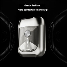 Rasoir Électrique Rechargeable en Alliage D'Aluminium à Double Tête Magnétique IPX7 Étanche et Portable pour Hommes
