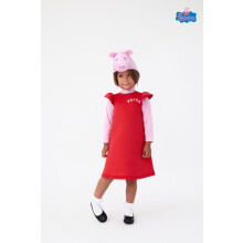 (2-3 Years) Peppa Pig 2 Piece Costume (Girls Red)