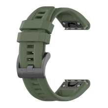 (Dark Green) Siliconen horlogebandje compatibel met Garmin Fenix 5s 20 mm