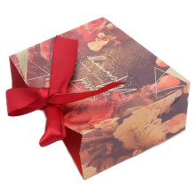 50pcs Wedding Candy Boxes with Burgundy Ribbon for Wedding Engagement