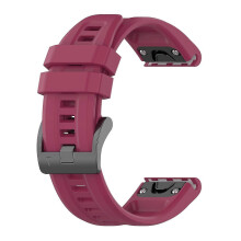 (Burgundy) Siliconen horlogebandje compatibel met Garmin Fenix 5s 20 mm