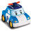 2-Pack Transformable Robot Car Toys Set Roy+Poli Blue/Red Plastic Material Deformable Vehicles 6