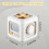 SHEFEITE 6-in-1 Interactive Puzzle Toy Plastic Early Childhood Education Learning Memory Training 9.59.5cm White 5