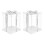 2pcs 3 in 1 Birthday Cake Party Gift Packaging Boxes Clear Transparent Boxes 1