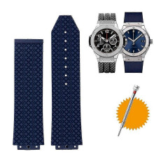 (25mm-19mm, blue B NO) Horlogebandje voor Hublot Big Bang, waterdicht siliconen herenhorloge, horlogebandje met schakels, horlogeaccessoires, rubbere