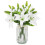 6pcs3Heads Simulation Mini Lilies-White 1