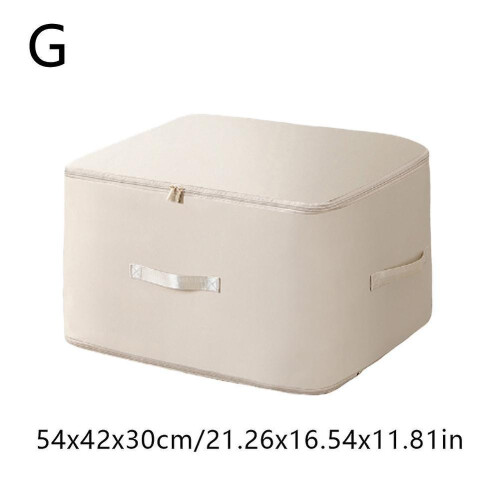 (Beige L) Space Saving Self Compression Organizer Compression Duvet Storage Bag