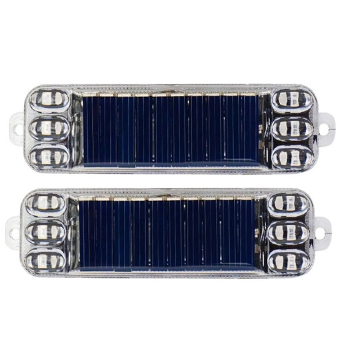 Motorcycle Solar Warning Light Car Rear Collision Prevention Strobe Light Night LED Tail Flashing Light