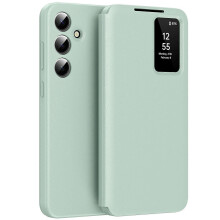 (Green) Kompatibilní kryt pro Samsung Galaxy A56 5G s pouzdrem na karty, chytrý kožený kryt s okénkem pro mobilní telefon