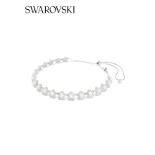 Swarovski Capsule Flower Necklace Accessories with Imitation Pearl and Box