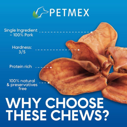 PETMEX Pork ear - dog chew - 20 pcs. 2