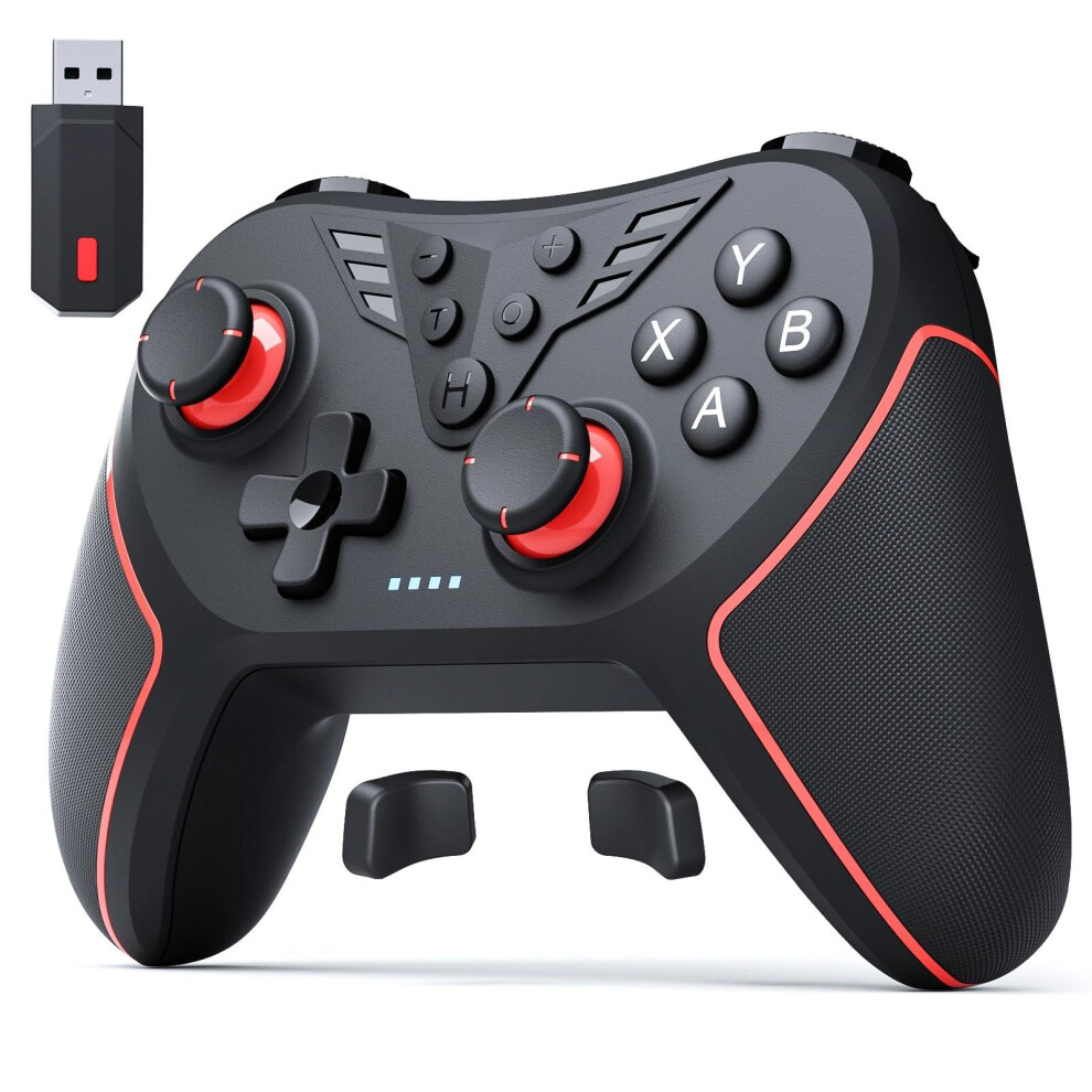 Rivalplay Wireless Controller For Pc - Hall Effect Joystick, 2.4G & Wired 1000Hz Polling Rate, Remappable Buttons, Adjustable Turbo & Vibration - Gam 5004887413286