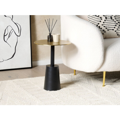 Beliani Side Table TANAMI Metal Gold 1