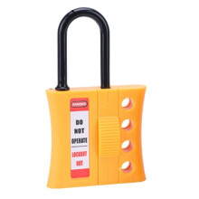 Lockout Tagout Hasp Safety Lock, 4 Hole Insulated Nylon Device for High-Risk Environments Sk05