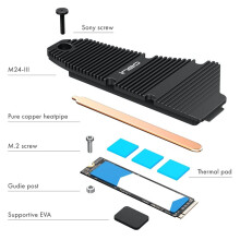 INEO för PS5 Dammtät Kylfläns, M.2 NVME SSD Kylfläns för PS5 (Ej för PS5 Slim och för PS5 Pro)