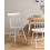 Beliani Set of 2 Dining Chairs BURGES Wood White 2