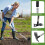 Dual-Headed Garden Hoe Set Weeder Tool with Adjustable Handle for Flower Beds Weeding 1