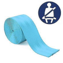 (Baby Blue) Cinturón de seguridad de poliéster modificado para coche, arnés de seguridad para carreras, longitud: 3,6 m