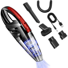 Aspirateur à main sans fil, aspirateur portable 120 W 5500 Pa, mini aspirateur pour la maison, la voiture et le bureau