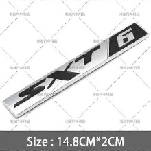 (as5988) Metallinen 3D SRT6 SRT8/10 SXT/6/8/10 -tarra auton takakontin tunnustarraan Jeep Dodgeen