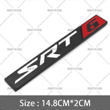 (as5978) Metallinen 3D SRT6 SRT8/10 SXT/6/8/10 -tarra auton takakontin tunnustarraan Jeep Dodgeen