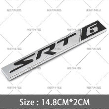 (as5979) Metallinen 3D SRT6 SRT8/10 SXT/6/8/10 -tarra auton takakontin tunnustarraan Jeep Dodgeen