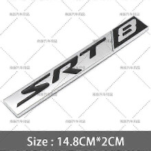 (as5976) Metallinen 3D SRT6 SRT8/10 SXT/6/8/10 -tarra auton takakontin tunnustarraan Jeep Dodgeen