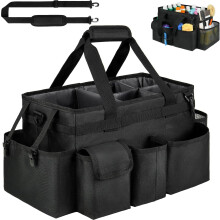 Sac de nettoyage Cadet, organisateur de produits de nettoyage avec poignée, bandoulière et séparateur amovible, sac de rangement pour outils de n