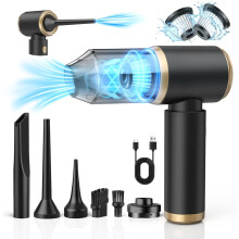 Aspirateur portable, puissant aspirateur de voiture sans fil de 15 000 Pa, mini aspirateur portatif rechargeable USB 4 en 1, aspirateur portatif