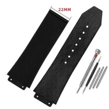 (25mm-19mm, A no buckle) Λουράκι ρολογιού για Hublot Big Bang Σιλικόνης Αδιάβροχο Ανδρικό Ρολόι Α