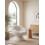 Beliani Swivel Armchair RINGSTED Boucle Off-White 2