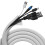 Small Pet Select Heavy Duty Cord Cover 10ft White 2