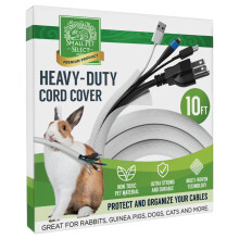 Small Pet Select Heavy Duty Cord Cover 10ft White