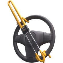 Antivol de volant renforcé pour voiture et fourgonnette, avec double crochet, haute visibilité, accessoire indispensable.