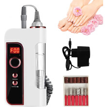 Meuleuse à ongles électrique 50 W, mini-meuleuse portable rechargeable, 35 000 tr/min, kit de lime à ongles pour ongles en acrylique et gel.