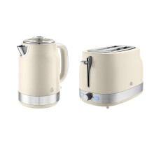 Swan Retro Revive, 2 Slice Toaster, Cream, SK19025C + ST19028C, EEJB371