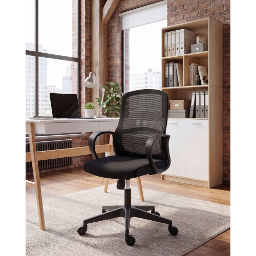 Beliani Office Chair SENTA Black 1