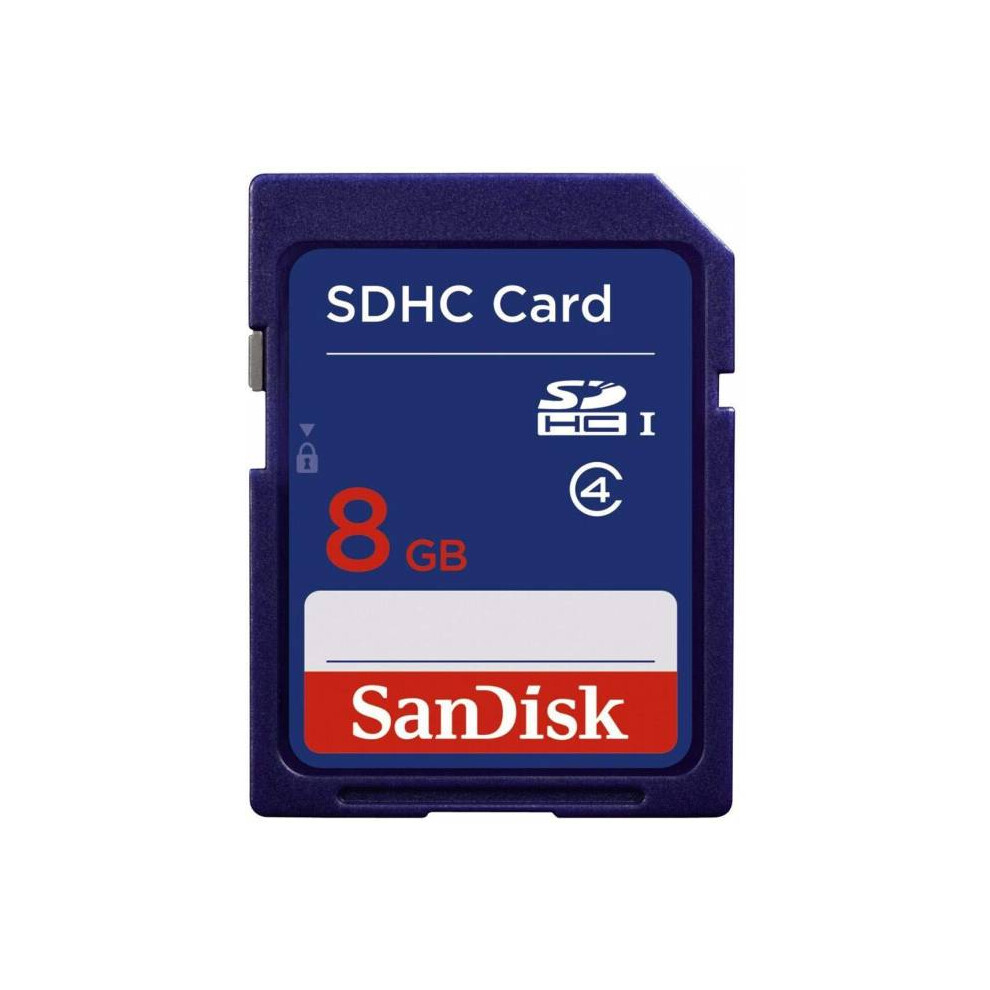 Sandisk 8Gb Sd Card Sdhc Memory Card Blue Class 4