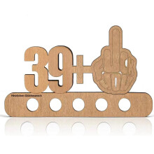 (num:39) Regalo in legno per il 40 compleanno - 39 + 1 - Regalo per il 40 compleanno - Anniversario di compleanno - Regali in leg