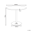 Beliani Dining Table TINO Light Beige 90 cm 90 cm 3