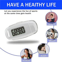 Accurate Fitness Tracker USB-Rechargeable 3D Pedometer with Clip Lanyard for Step Counting,Running,Daily Fitness Black
