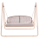 Beliani Patio Swing NORCIA Metal Beige 4