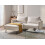 Beliani Corner Sofa 2 Seater BREDA Fabric Light Beige Right Hand 2