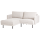 Beliani Corner Sofa 2 Seater BREDA Fabric Light Beige Right Hand 4