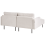 Beliani Corner Sofa 2 Seater BREDA Fabric Light Beige Right Hand 5